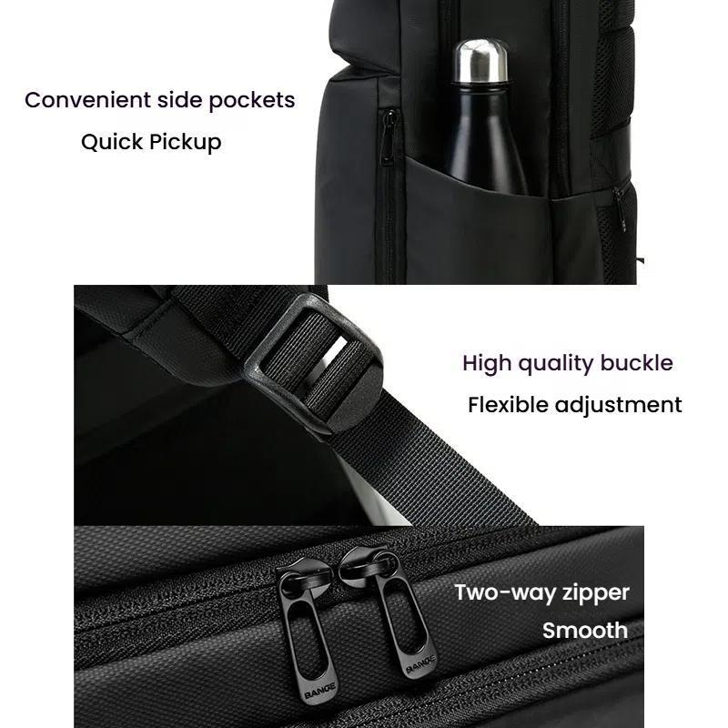 Large Capacity Business Shoulder Bag For Men - Blue