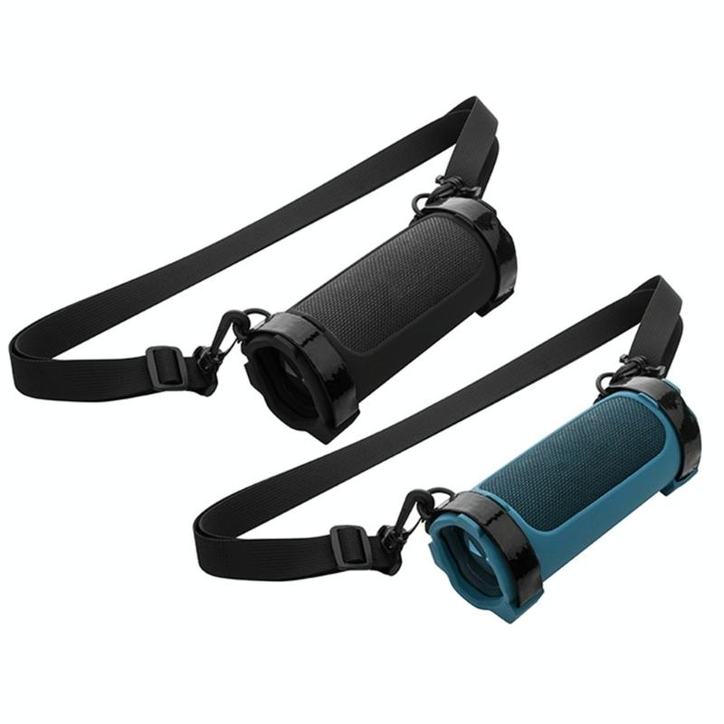 Jbl Flip 6 Speaker Bag with Shoulder Strap - Silicone Case for Travel - Blue