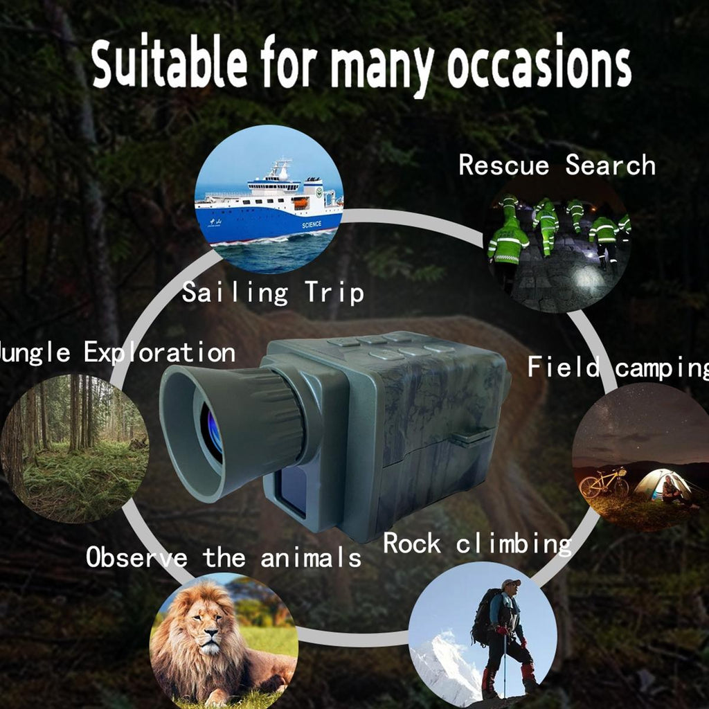 4K Hd Monocular Digital Night Vision For Outdoor Hunting - Black