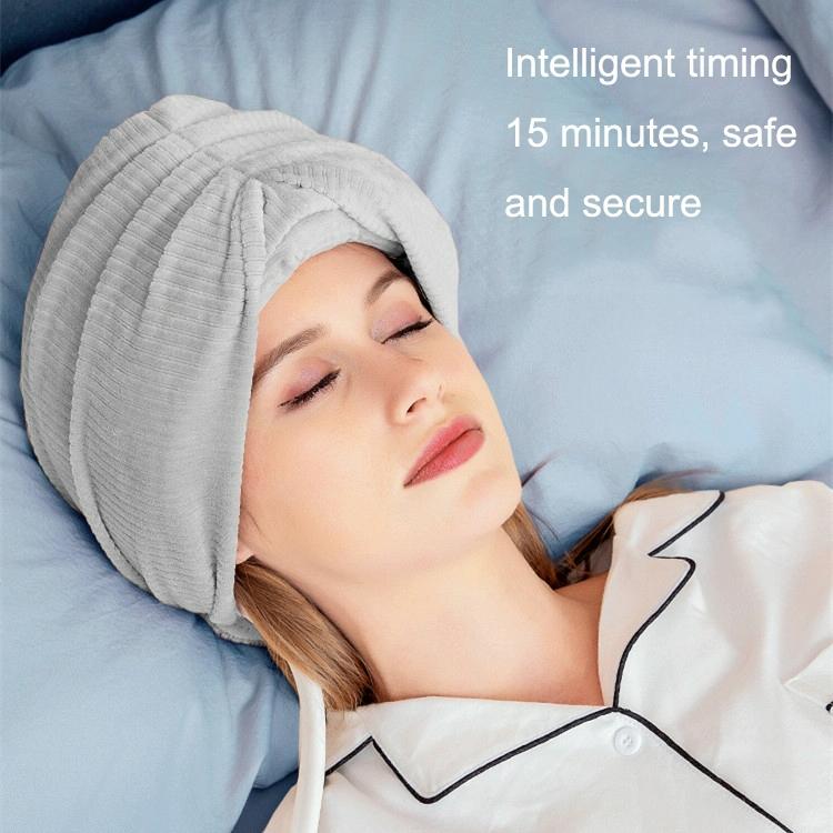 Air Wave Head Massager With Heating & Airbag Compression - Grey