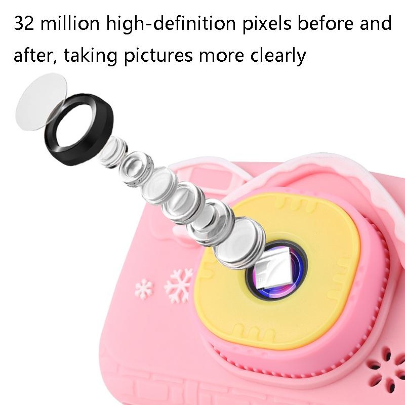 Mini Children Camera with 2.0 Hd Screen - V8 Digital Toy Camera - Blue