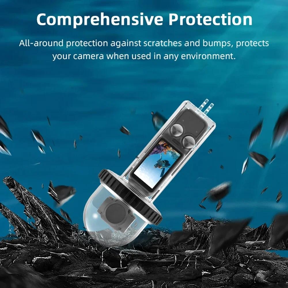 Waterproof Diving Housing for Dji Pocket 3 - 40m Depth - Black Handle