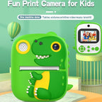 Instant Printing Camera with 2.4 Hd Screen and 32gb Tf Card - Green