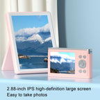 Retro Vlog Self-Shooting Camera - 50Mp Hd 4K Video - Pink