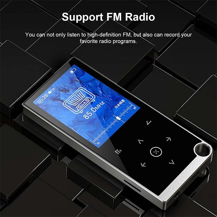 2.4 Inch Touch Mp4 / Mp3 Player 4Gb Memory E Book / Alarm / Timer No Bluetooth - Blue