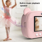 Instant Print Camera for Kids with Dual Lens and 2.4-inch Screen - Blue