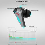 Wireless Waterproof Bluetooth Gaming Earbuds - Dustproof - Pearl White