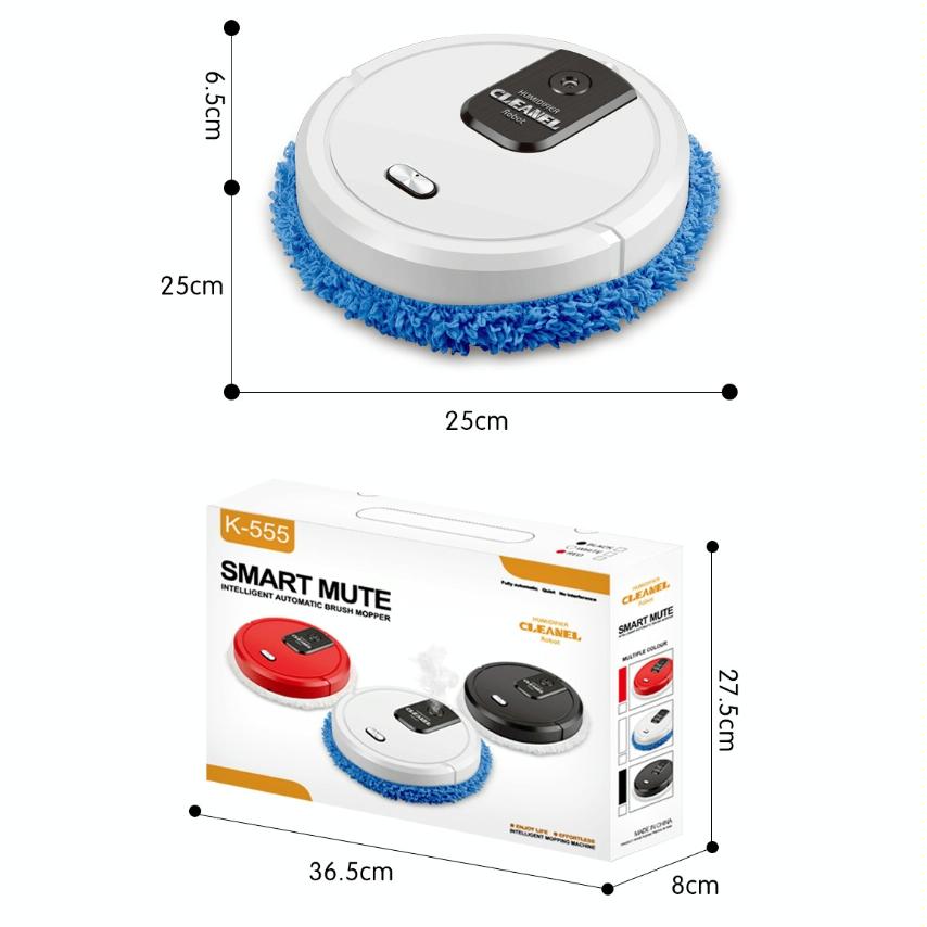 Smart Mopping Robot with Humidifier & Aroma Diffuser - White