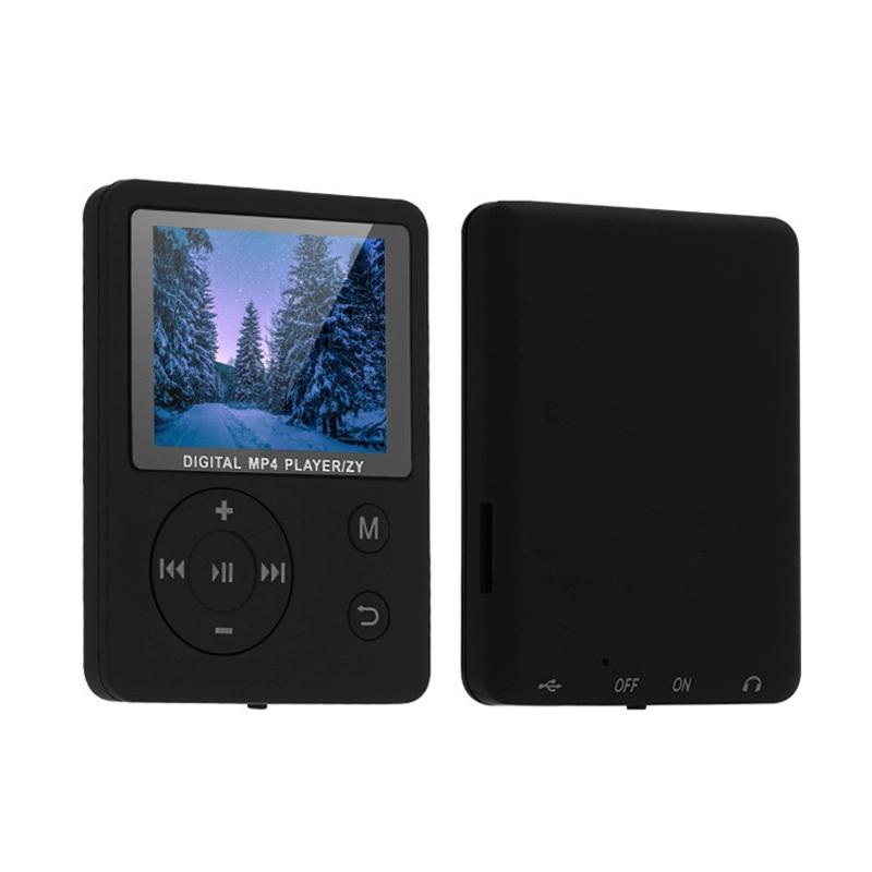 Lossless Mp4 Player With Synchronized Lyrics Cross Button Style - Black