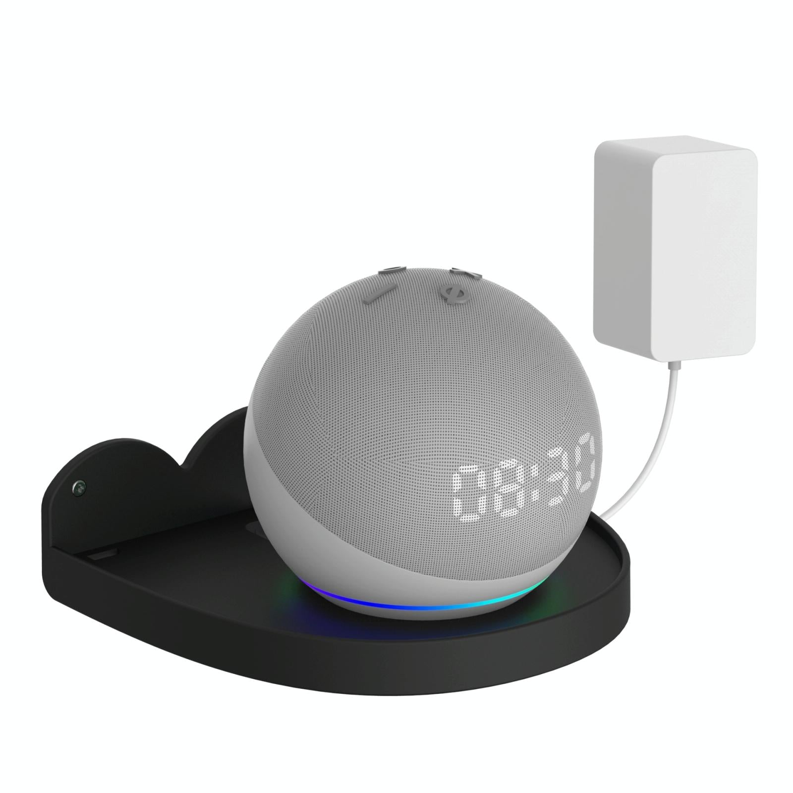 Wall Mount Set for Amazon Echo Dot 4 - 2 Pieces - Black