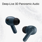 Wireless Smart Noise-cancelling Earphones for Sports - White