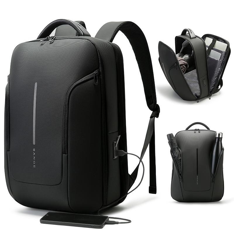 Men Commuter Laptop Backpack - Gray
