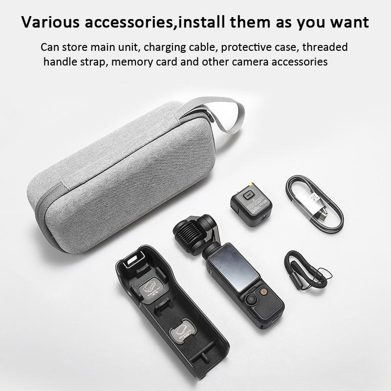 Portable Carrying Case for Dji Pocket 3 - Protective Storage Bag - Standard Black