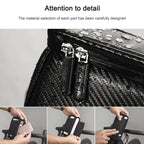 Waterproof Bike Handlebar Bag With Phone Holder - Matt Black
