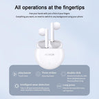Smart Call Noise Reduction Bluetooth Earbuds - Semi-in-ear - Coral Pink