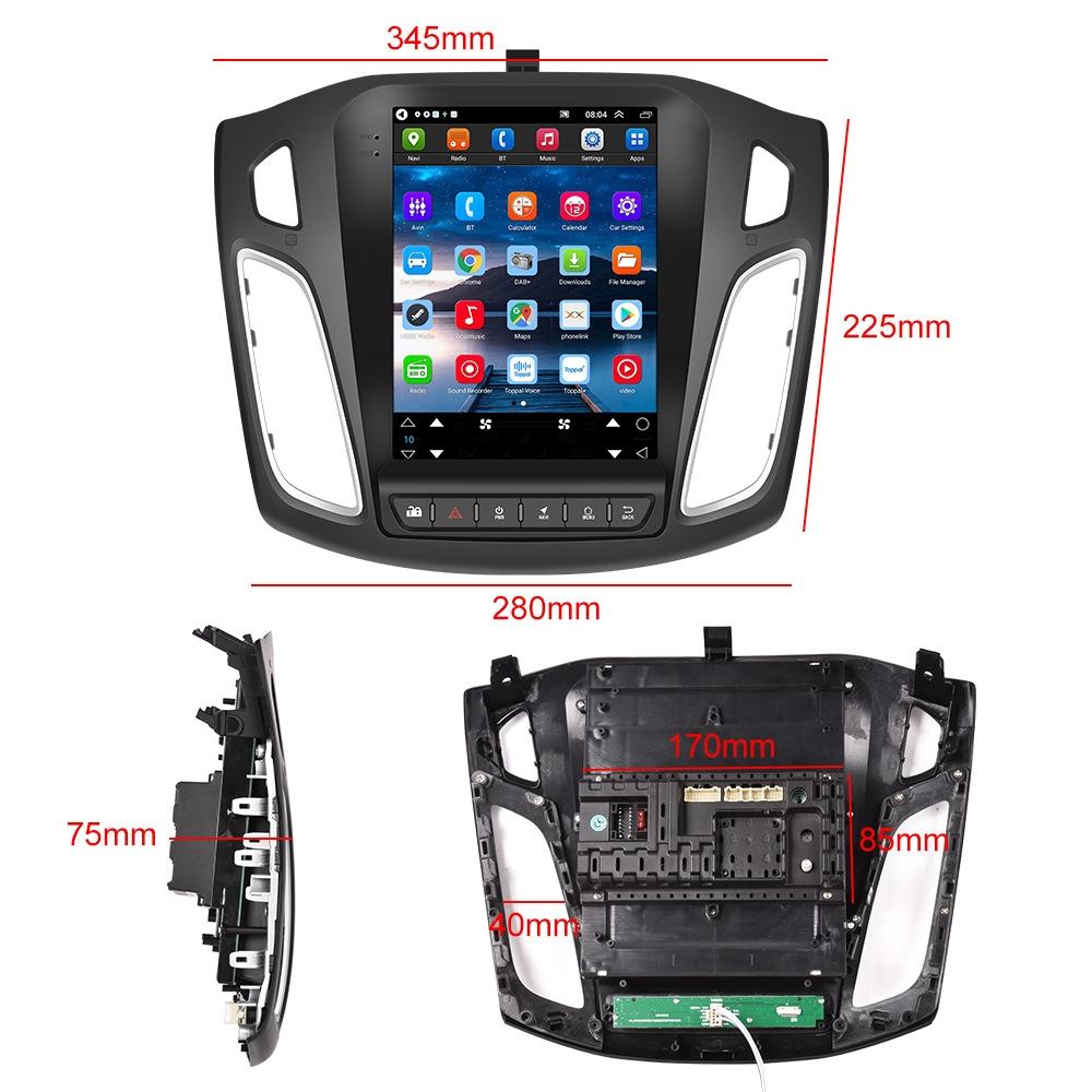 9.7 Inch Android Car Integrated Machine For Ford Focus - Standard 2 + 64G