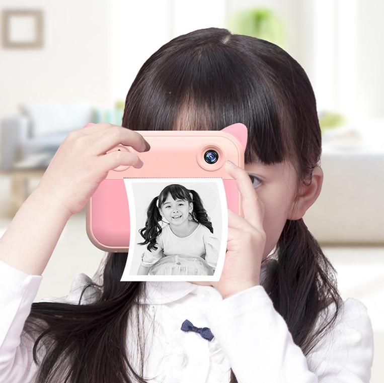 2.4 Hd Screen Kids Thermal Printing Camera - no Memory Card - Pink