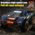 High-speed 4wd Pickup Rc Car with Full-scale High-brush Design - Red