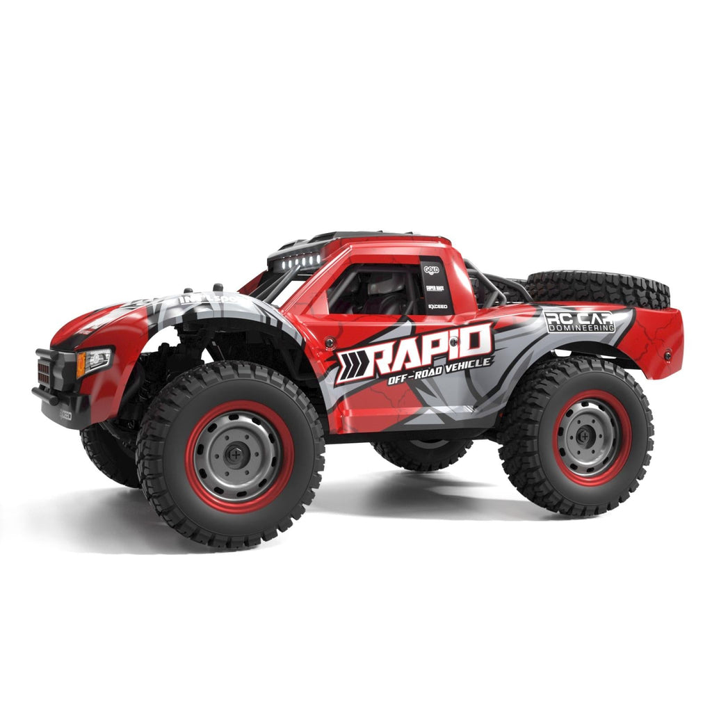 High-speed 4wd Pickup Rc Car with Full-scale High-brush Design - Red
