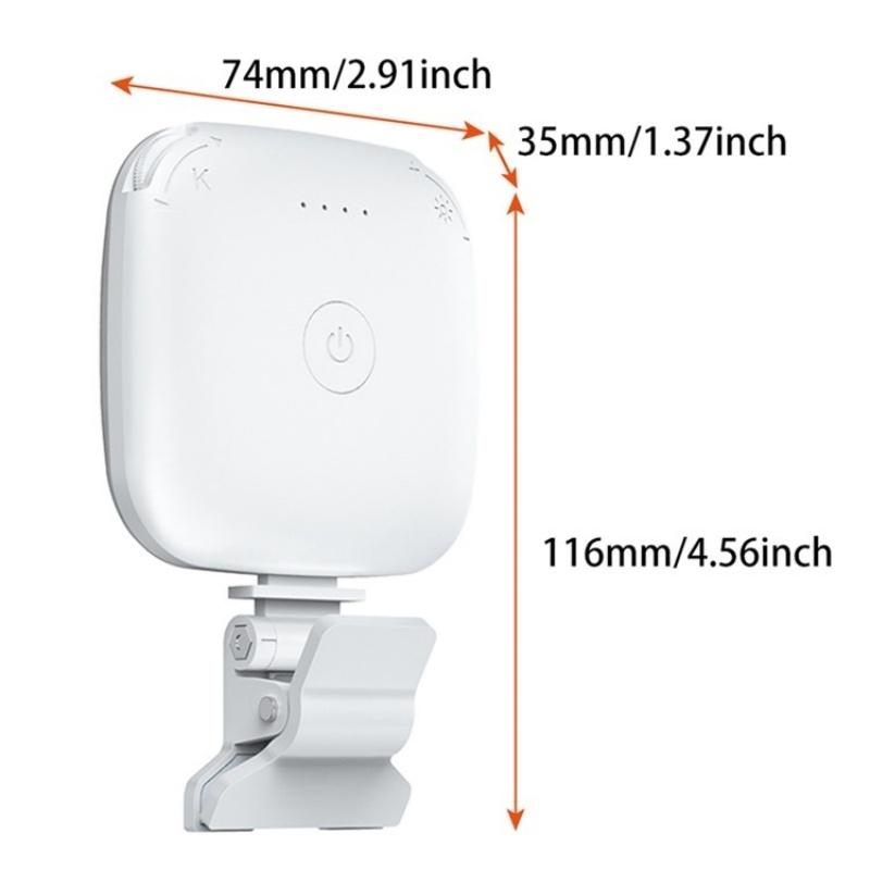 Portable Mini Clip-on Led Fill Light for Video Conferencing and Live Streaming - Pink