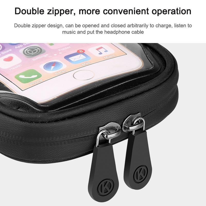 Waterproof Mobile Phone Holder For Bikes And Motorcycles - Red