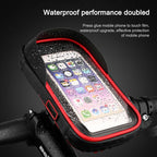 Waterproof Mobile Phone Holder For Bikes And Motorcycles - Red