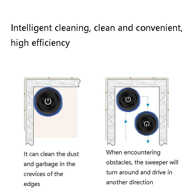 Smart Automatic Sweeping & Mopping Machine - Dry / Wet - Elegant White