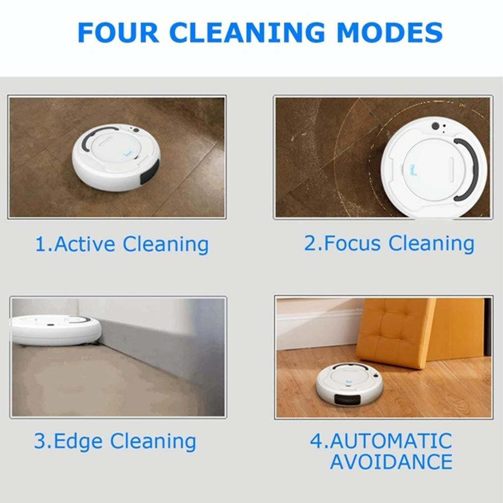 Smart 3-in-1 Robot Vacuum with Wet / Dry Mopping - Rechargeable & Auto Cleaning - Black - Black