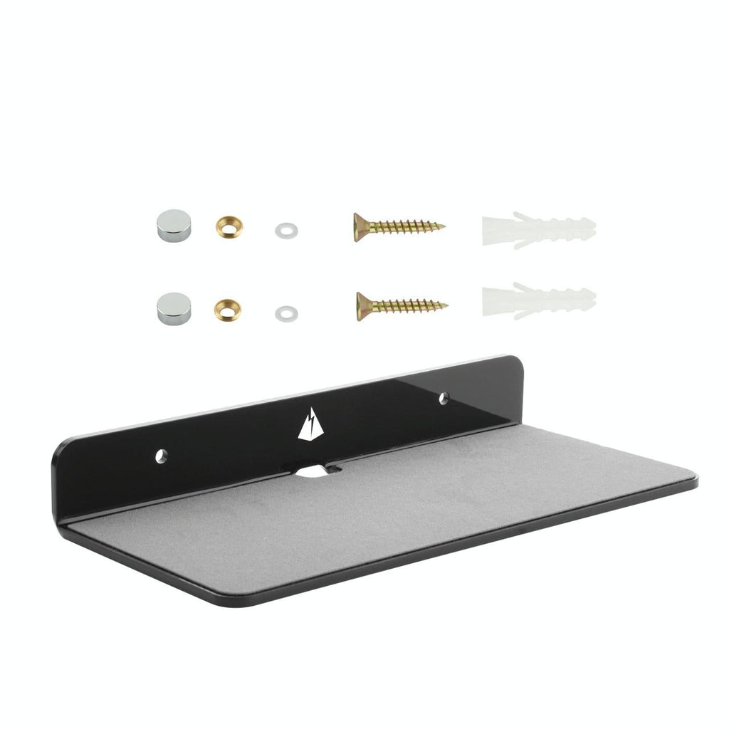 Bluetooth Speaker Wall Storage Bracket - Home Living Room Organizer - Black