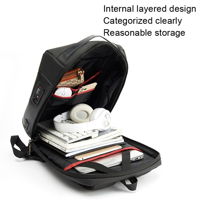 Large Capacity Business Backpack for Men - Skv Commute - Black