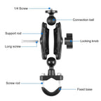Motorcycle Handlebar Fixed Mount u Bolt Base Holder for Gopro and Other Action Cameras