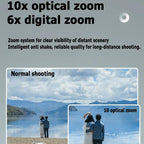 4K Hd Optical Zoom Digital Camera 60Mp Dual Screen Selfie Camera No Memory - White