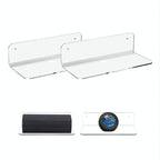 Set of 2 Wall Mounts for Speakers and Surveillance Cameras - Black