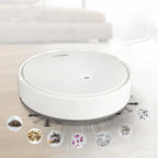 3-in-1 Smart Vacuum Cleaner Robot - Rechargeable Multifunctional Dry / Wet - White