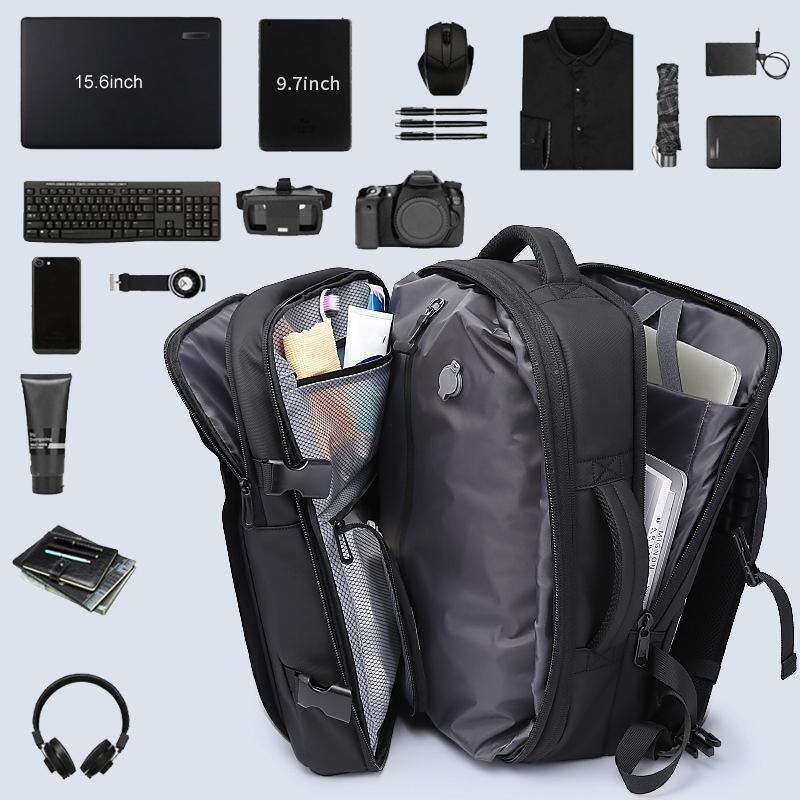 Large Capacity Men Shoulder Backpack - Blue