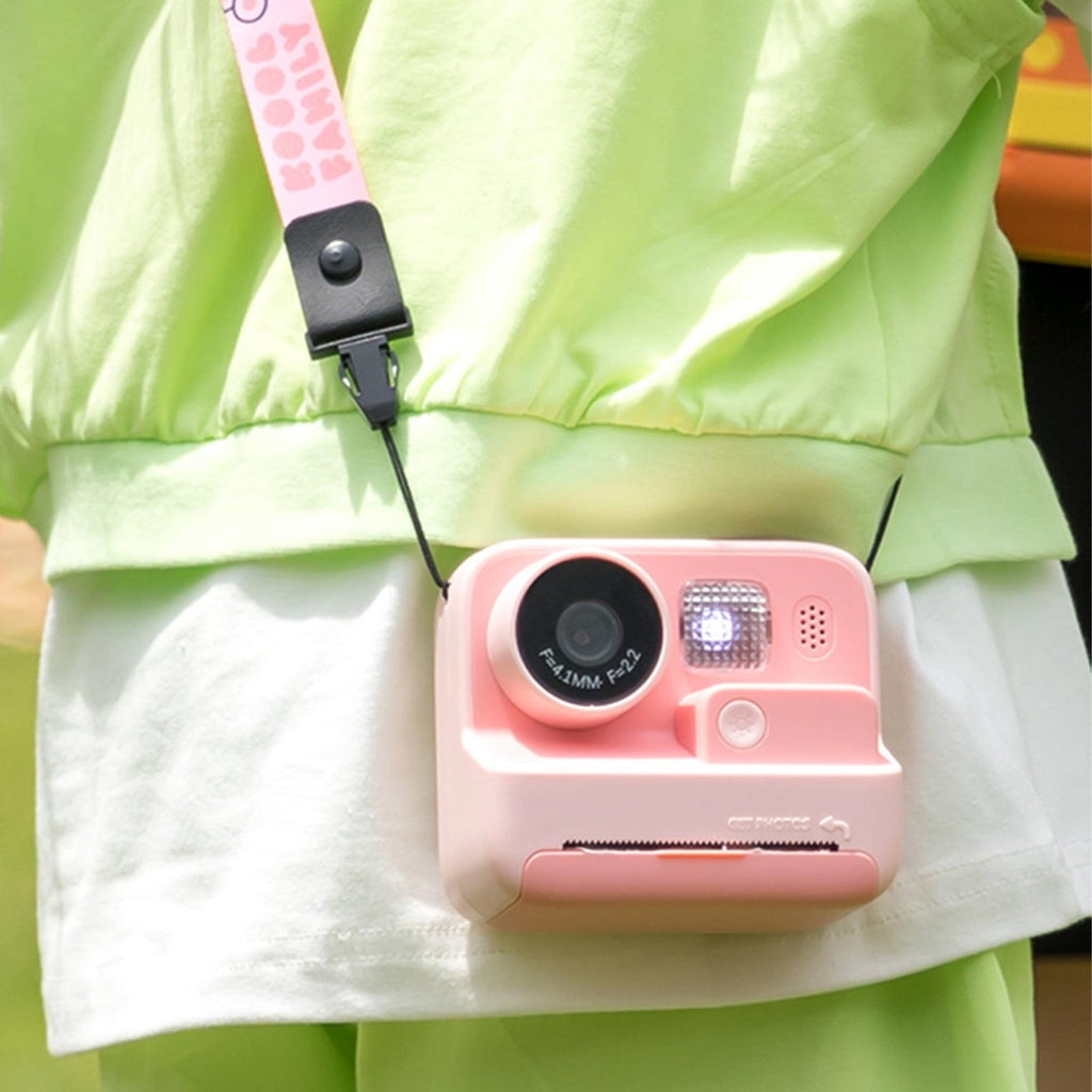2-inch Dual Lens Instant Print Camera for Children - 4800w Pixel - Without Memory Card Yellow