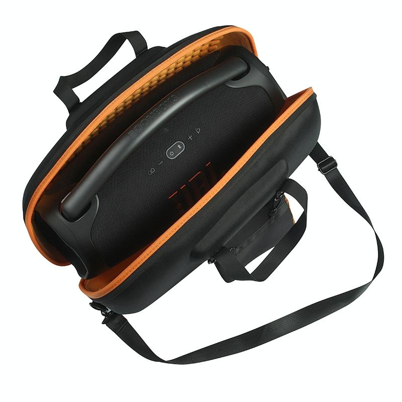Jbl Boombox 3 Portable Storage Case with Charger Bag - Eva Material - Black + Grey