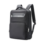 Waterproof Expandable Backpack with Usb Charging - Multi-compartment - Dark Gray