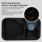 18.5 x 11.5 x 6cm Small Organizer Bag for Sports Camera Accessories - Yellow
