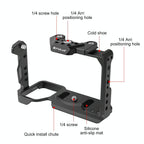 Camera Cage With Nota Slider - Metal Stabilizer Rig Black for Sony Ilme-Fx30 / Fx3