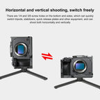 Camera Cage With Nota Slider - Metal Stabilizer Rig Black for Sony Ilme-Fx30 / Fx3