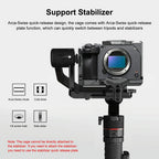 Camera Cage With Nota Slider - Metal Stabilizer Rig Black for Sony Ilme-Fx30 / Fx3