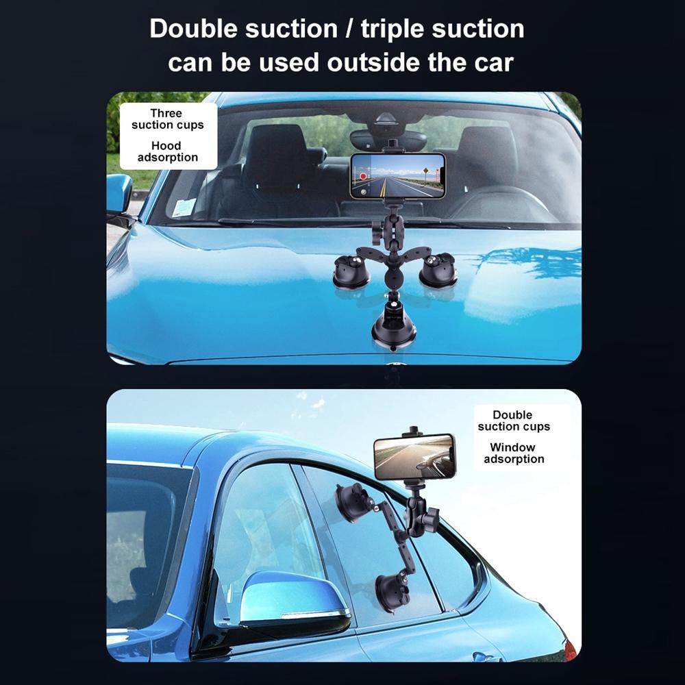 Articulating Dual Suction Cup Magic Arm Phone Mount