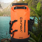 Waterproof Upstream Storage Shoulder Bag L For Mountaineering - Black