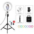 10.2 Rgbw Led Ring Light Kit with Tripod Remote and Phone Clamp