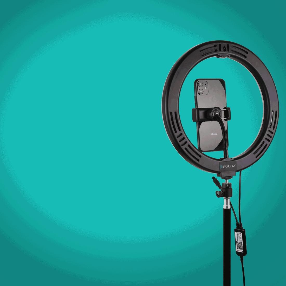 10.2 Rgbw Led Ring Light Kit with Tripod Remote and Phone Clamp