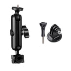 Motorcycle Rearview Mirror Mount for Action Cameras - 9cm Rod 20mm Ball Head Tripod Adapter