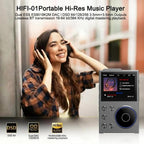 2.4 Inch Hifi Bluetooth Music Player Dsd256 Mastering Sound Quality 16Gb+16Gb Memory - Black - 16Gb+8Gb