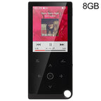 2.4 Inch Touch Mp4 / Mp3 Player 8Gb Memory E Book / Alarm / Timer No Bluetooth - Blue