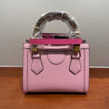 Versatile Cowhide Shoulder Bag for All Occasions - Cherry Blossom Pink